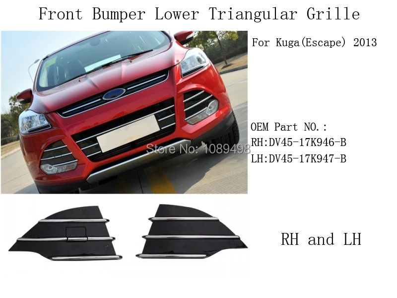 2 Pcs/Pair Chrome Front Bumper Lower Grille Grill Cover for Ford New Kuga Escape 2013-2016
2 Pcs/Pair Chrome Front Bumper Lower Grille Grill Cover for Ford New Kuga Escape 2013-2016
