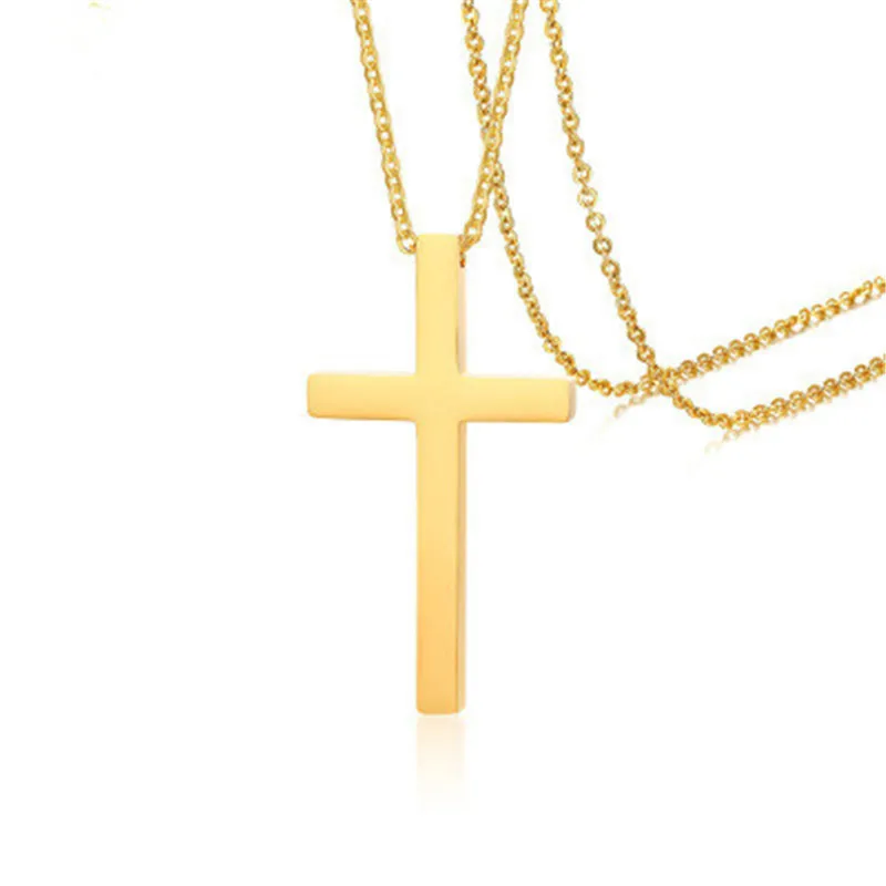 Hip Hop Tready Stainless Steel Cross Necklace Pendants For Women Men Jewelry Dropshipping Gold Silver Black
Hip Hop Tready Stainless Steel Cross Necklace Pendants For Women Men Jewelry Dropshipping Gold Silver Black