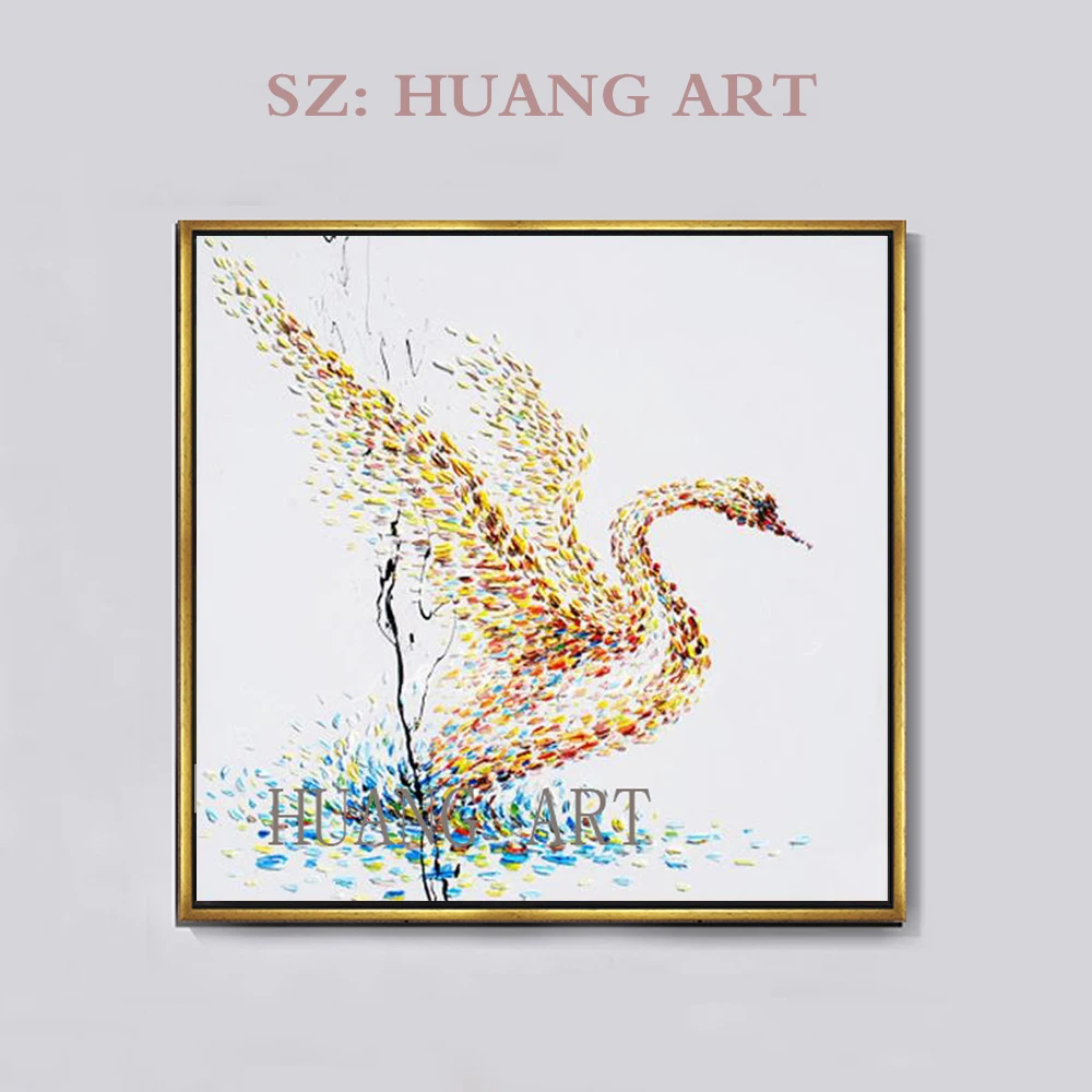 Free shipping High Hand-painted White Swan oil paintings On Canvas Modern Abstract art of animals painting for wall decor
Free shipping High Hand-painted White Swan oil paintings On Canvas Modern Abstract art of animals painting for wall decor