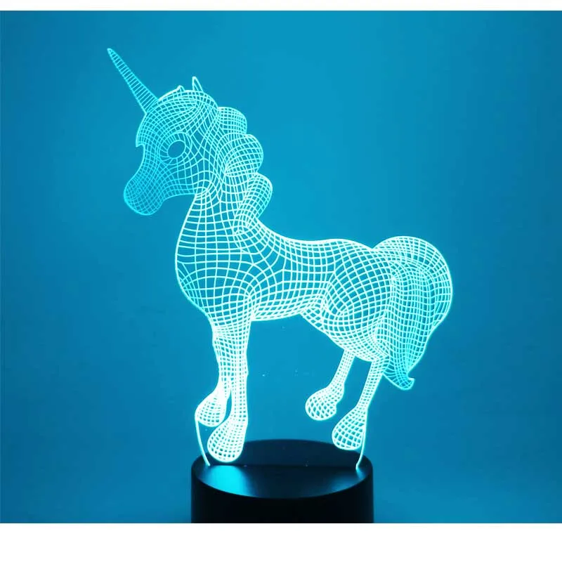 MYDKDJL 3D LED Night Light for Dynamic Unicorn Come with 7 Colors Light for Home Decoration Horse Lamp Amazing Visualization
MYDKDJL 3D LED Night Light for Dynamic Unicorn Come with 7 Colors Light for Home Decoration Horse Lamp Amazing Visualization