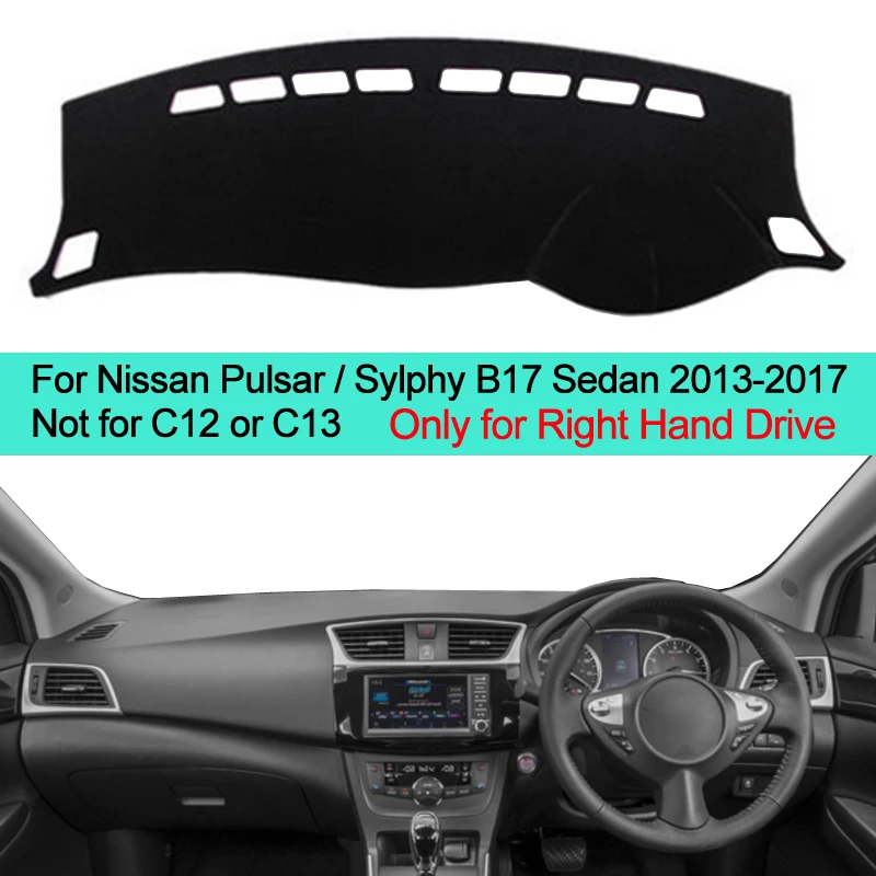 2 Layers Car Inner Dashboard Cover Dash Mat Carpet Sun Shade For Nissan Pulsar / Sylphy B17 Sedan 2013 2014 2015 2016 2017
2 Layers Car Inner Dashboard Cover Dash Mat Carpet Sun Shade For Nissan Pulsar / Sylphy B17 Sedan 2013 2014 2015 2016 2017