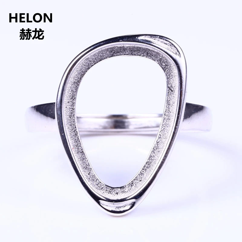 Sterling Silver 925 White Gold Color Engagement Wedding Party Ring Cabochon 11x16mm Semi Mount for Amber Agate Fine Jewelry
Sterling Silver 925 White Gold Color Engagement Wedding Party Ring Cabochon 11x16mm Semi Mount for Amber Agate Fine Jewelry
