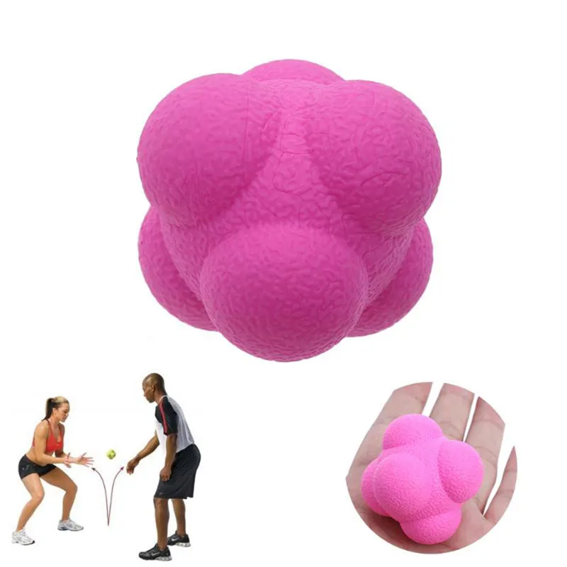 Outdoor Fun Hexagonal Ball Toy Sports Gym Fitness Hexagonal Reaction Ball Tennis Baseball Fast Speed Rubber Training Balls
Outdoor Fun Hexagonal Ball Toy Sports Gym Fitness Hexagonal Reaction Ball Tennis Baseball Fast Speed Rubber Training Balls