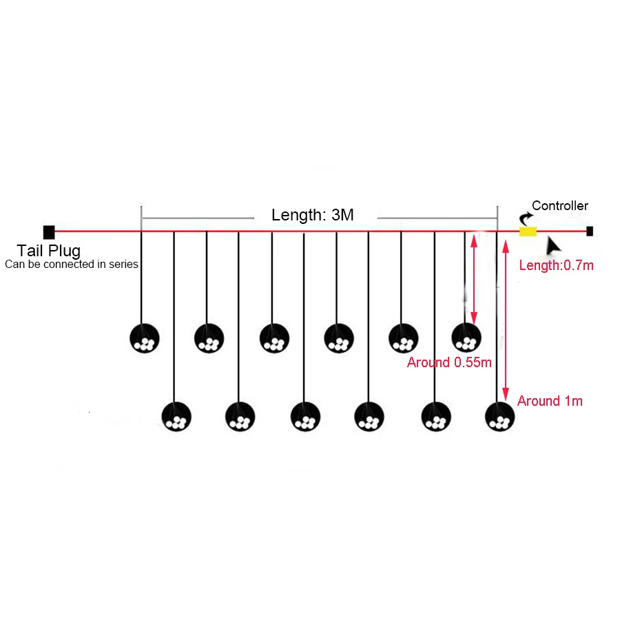 3M 138LEDS Holiday lights Wishing 8cm big ball Curtain Led Light string AC Plug Garland christmas fairy Weeding decoration DA
3M 138LEDS Holiday lights Wishing 8cm big ball Curtain Led Light string AC Plug Garland christmas fairy Weeding decoration DA