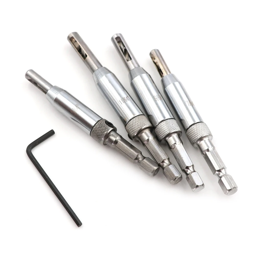4x 5/64'',7/64'',9/64'',11/64'' HSS Self Centering Hinge Drill Bits Set Door Cabinet Hot Sale
4x 5/64'',7/64'',9/64'',11/64'' HSS Self Centering Hinge Drill Bits Set Door Cabinet Hot Sale
