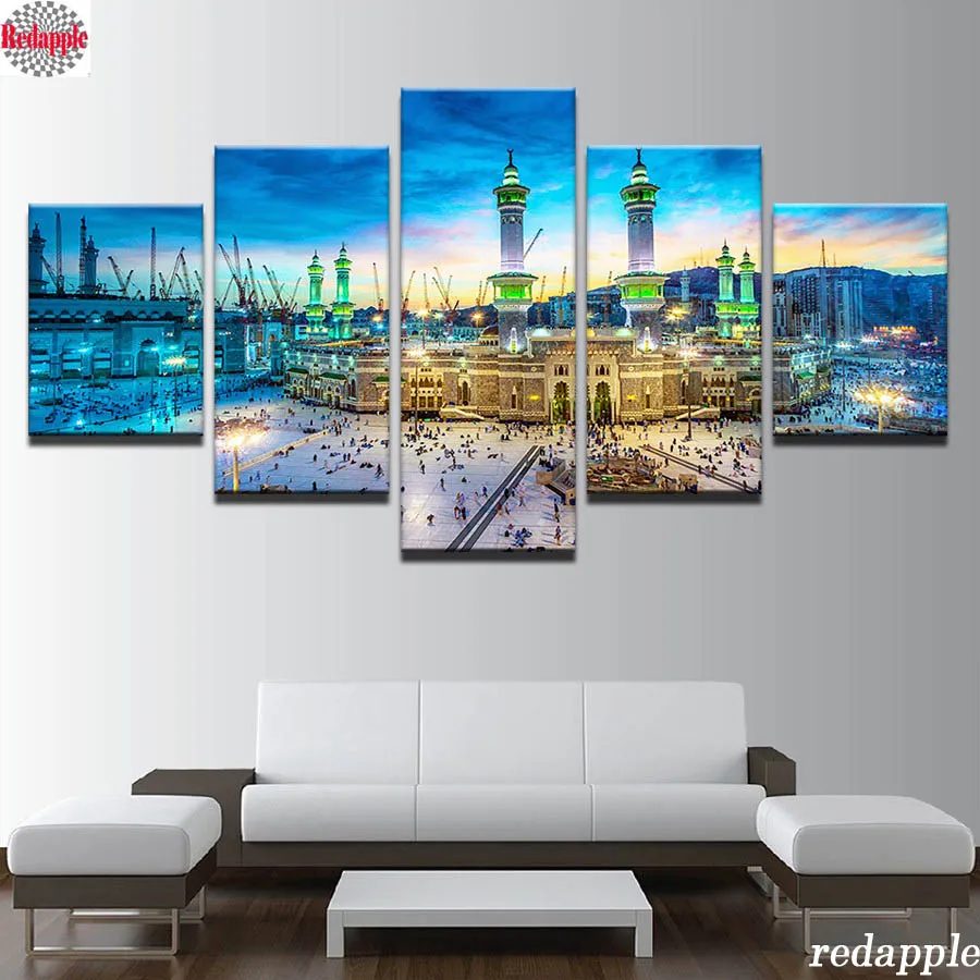 5D DIY Diamond Painting Cross Stitch Mecca Islamic Mosaic Diamond Embroidery sale Islam Building Icon Room Decoration 5pcs/set
5D DIY Diamond Painting Cross Stitch Mecca Islamic Mosaic Diamond Embroidery sale Islam Building Icon Room Decoration 5pcs/set