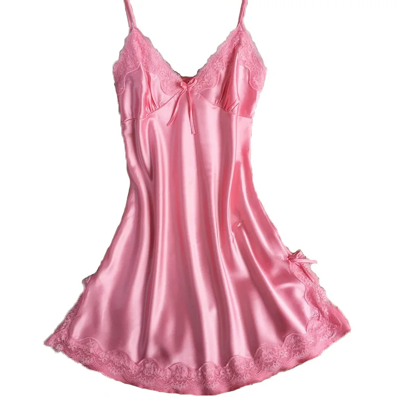 New Arrival women's Sleepwear Free Shipping 2022 Mini Nightgown Indoor Suits Nightdress Silk Satin Lace Bow Cute Pyjamas Hot
New Arrival women's Sleepwear Free Shipping 2022 Mini Nightgown Indoor Suits Nightdress Silk Satin Lace Bow Cute Pyjamas Hot