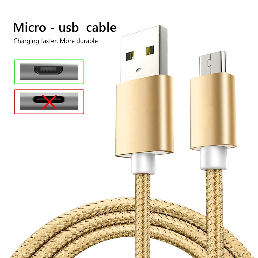 CBAOOO 3 м 3A Быстрый кабель Micro USB нейлоновый плетеный для передачи данных Samsung Galaxy S7