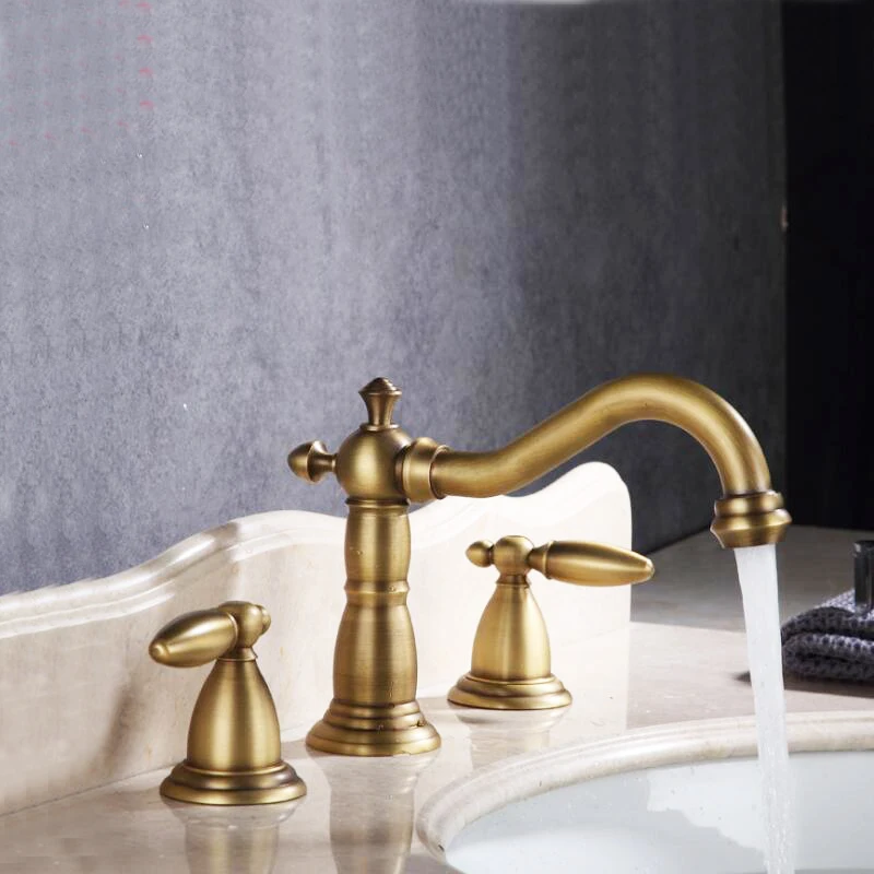 Bronze and Black Color Brass Material Deck Mounted Cold & Hot Water of Dual Handle Wash Basin Tap
Bronze and Black Color Brass Material Deck Mounted Cold & Hot Water of Dual Handle Wash Basin Tap