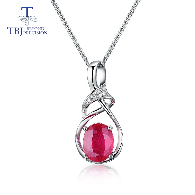 TBJ,925 sterling silver simple design Natural gemstone ruby pendant fine jewelry for women daily or party wear
TBJ,925 sterling silver simple design Natural gemstone ruby pendant fine jewelry for women daily or party wear