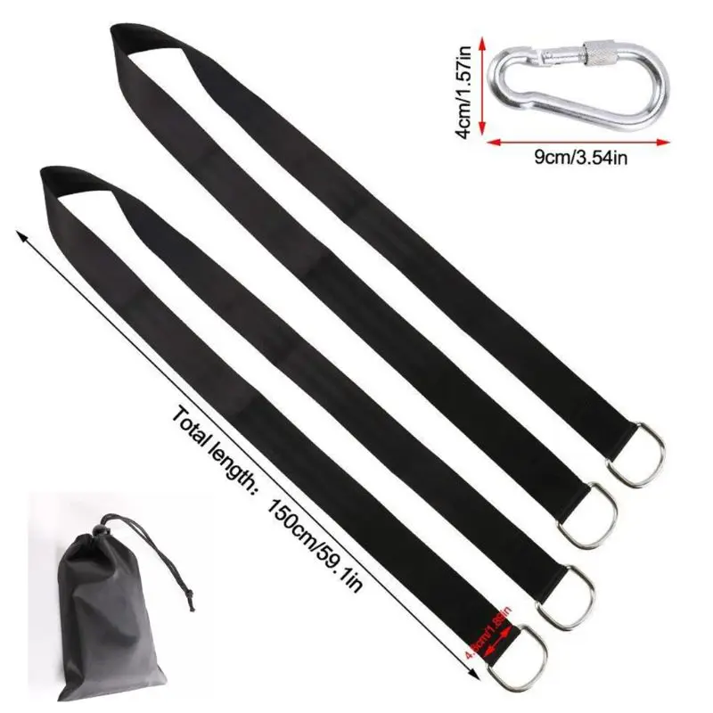 Tree Swing Hanging Straps Kit Holds 2000 lbs 5ft Extra Long Straps With Safer Lock Snap Carabiner Hooks Perfect For Tree Swing
Tree Swing Hanging Straps Kit Holds 2000 lbs 5ft Extra Long Straps With Safer Lock Snap Carabiner Hooks Perfect For Tree Swing