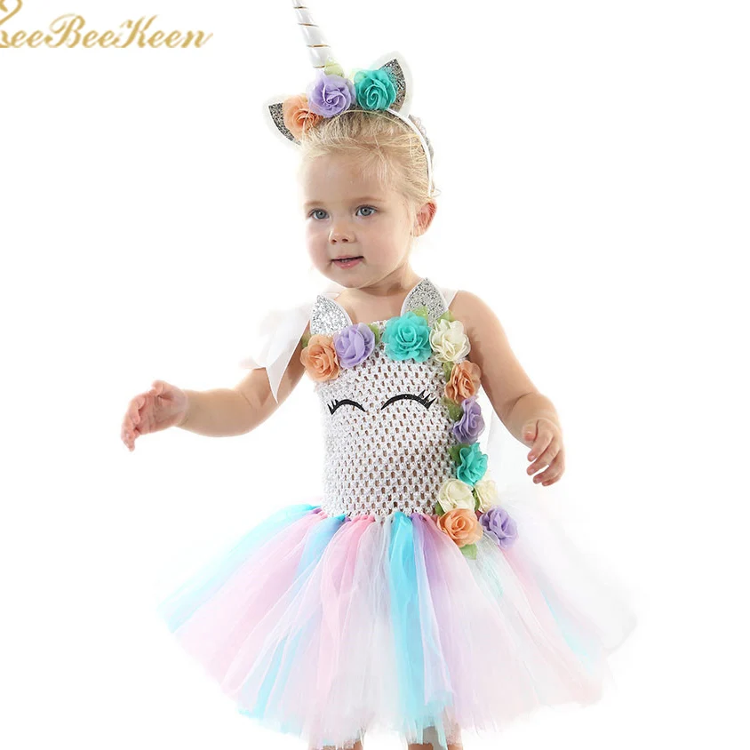 Cute Girls Unicorn Halloween Cosplay Costume Rainbow Tutu Dress Baby Flower Wedding Party Dress For Kids Princess Dress Gift
Cute Girls Unicorn Halloween Cosplay Costume Rainbow Tutu Dress Baby Flower Wedding Party Dress For Kids Princess Dress Gift
