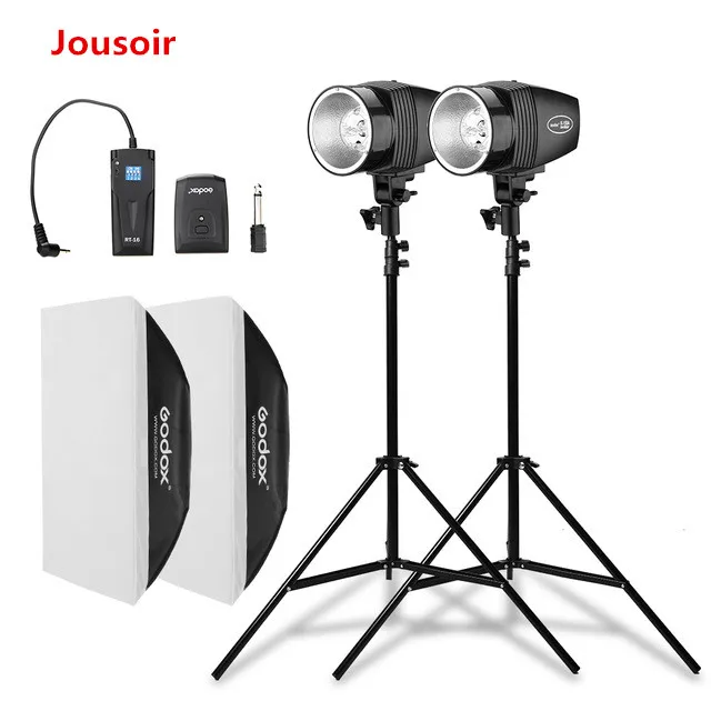 Фотовспышка Godox 300Ws 2 шт. с триггером 2x50x70 см 2x190 осветительная стойка CD50 |