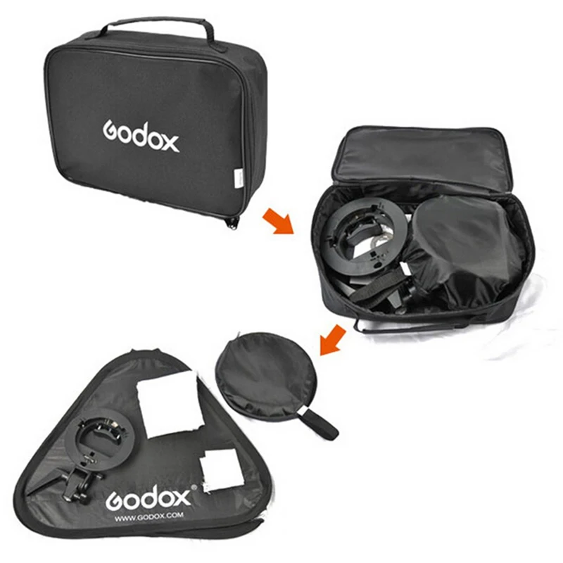 Godox 60 x 60cm Flash Softbox Kit & S-Type Bracket Bowen Mount Holder with Carrying Bag for Camera Photo Studio
Godox 60 x 60cm Flash Softbox Kit & S-Type Bracket Bowen Mount Holder with Carrying Bag for Camera Photo Studio