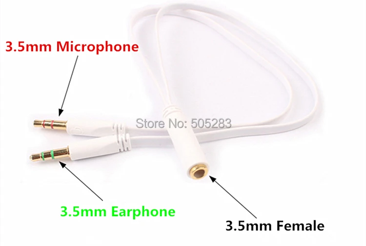 2pcs/lot 3.5mm Female to Male Earphone Mic Jack Audio Cable Adapter Splitter Audio Adapter Converter for Laptop Microphone HY564
2pcs/lot 3.5mm Female to Male Earphone Mic Jack Audio Cable Adapter Splitter Audio Adapter Converter for Laptop Microphone HY564