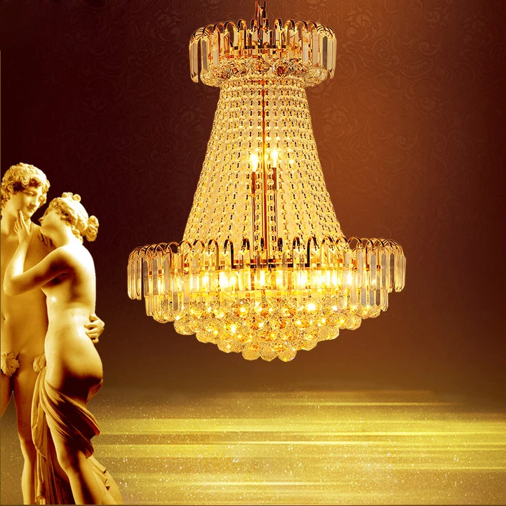 Gold Crystal Chandelier K9 Crystal Chandeliers Lights Fixture Foyer Home Dining Room Lamps Hotel Restaurant Droplight 110V 220V
Gold Crystal Chandelier K9 Crystal Chandeliers Lights Fixture Foyer Home Dining Room Lamps Hotel Restaurant Droplight 110V 220V