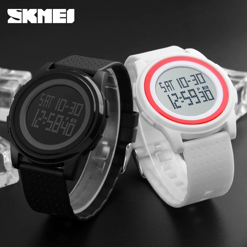 SKMEI Brand Fashion Sport Watches Ultrathin LED Digital Waterproof Jelly Casual Outdoor Wristwatches For Man And Woman Clock | Наручные