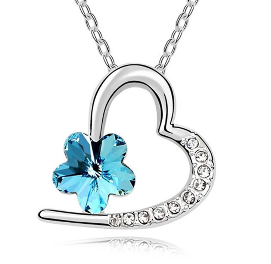 Wholesales Fashion Jewelry silver Plated Rhinestone Crystal Wedding bridal Heart Necklaces & Pendants for women
Wholesales Fashion Jewelry silver Plated Rhinestone Crystal Wedding bridal Heart Necklaces & Pendants for women