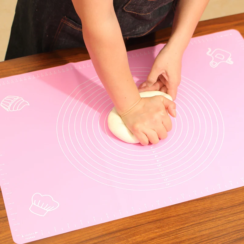 64*45cm Large Silicone Baking Mats Kneading Rolling Dough Pad Non-Stick Oven Flour Rolling Scale Mat Pastry Bakeware Liners
64*45cm Large Silicone Baking Mats Kneading Rolling Dough Pad Non-Stick Oven Flour Rolling Scale Mat Pastry Bakeware Liners