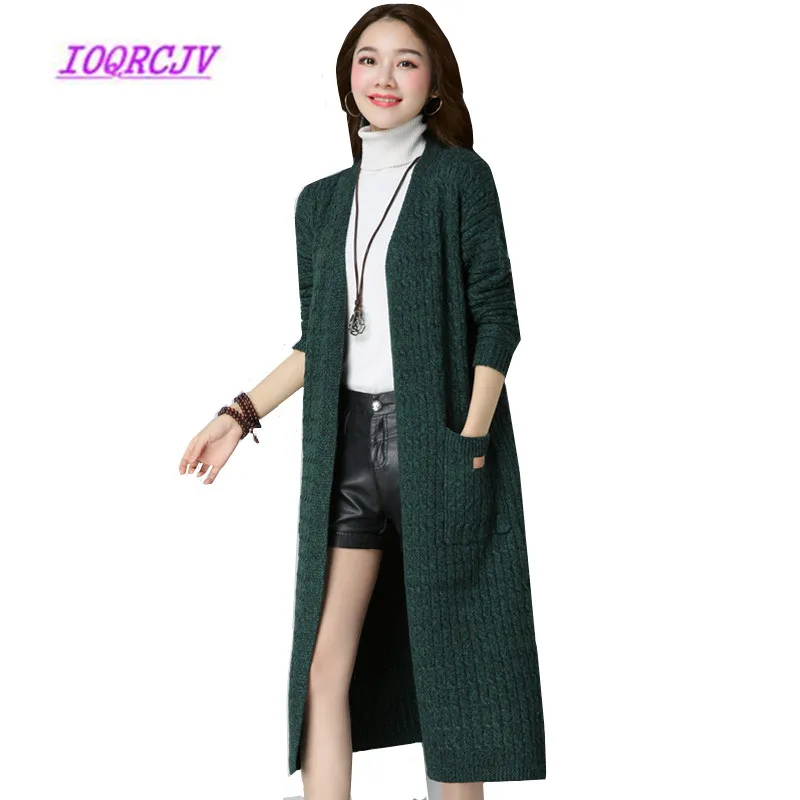 Plus size Women Knitted Cardigan Sweater Autumn Long section Coat Long Sleeve Loose Knitting Sweater Casual Cardigan coat B079
Plus size Women Knitted Cardigan Sweater Autumn Long section Coat Long Sleeve Loose Knitting Sweater Casual Cardigan coat B079
