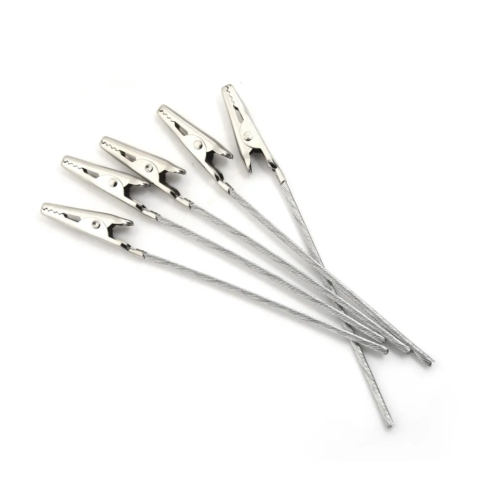 10 Pieces Non-insulated Alligator Clips 11cm length Metal Electric Wire Test Crocodile Clamp Wholesale
10 Pieces Non-insulated Alligator Clips 11cm length Metal Electric Wire Test Crocodile Clamp Wholesale