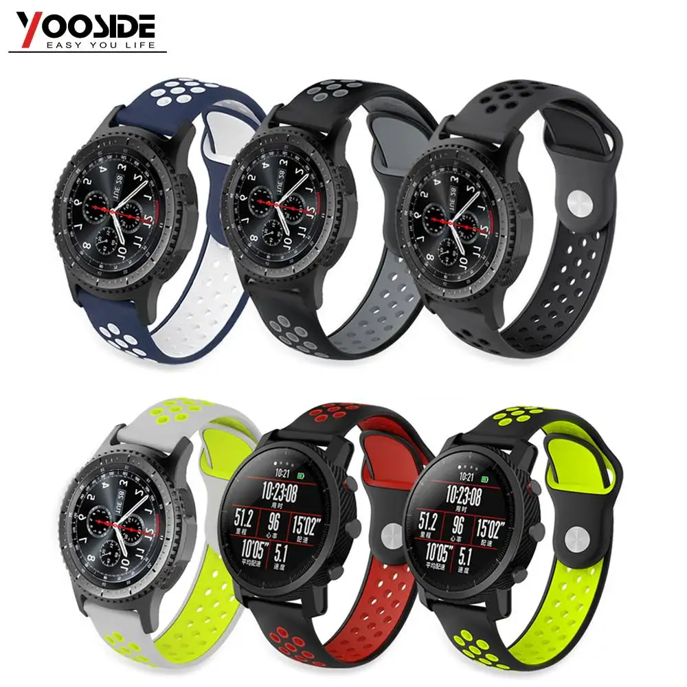 YOOSIDE 6-Pack 20mm Soft Silicone Quick Release Watch Band Strap for Garmin Forerunner 645/Vivoactive 3/Samsung Galaxy Watch42mm
YOOSIDE 6-Pack 20mm Soft Silicone Quick Release Watch Band Strap for Garmin Forerunner 645/Vivoactive 3/Samsung Galaxy Watch42mm