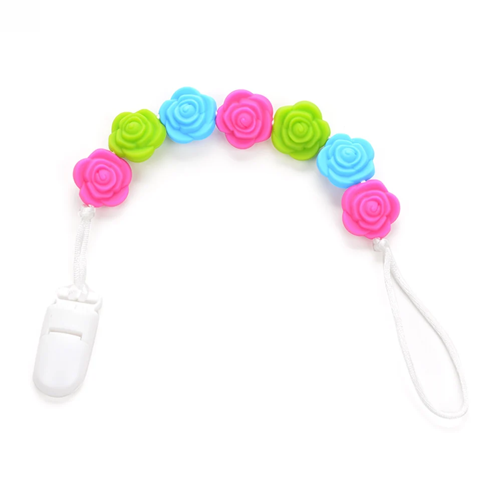Colorful Flower Chain Baby Pacifier Soother Handmade Silicone Dummy Clip Rose Pacifier Clip Chain Nursing Shower Toy For Kids
Colorful Flower Chain Baby Pacifier Soother Handmade Silicone Dummy Clip Rose Pacifier Clip Chain Nursing Shower Toy For Kids
