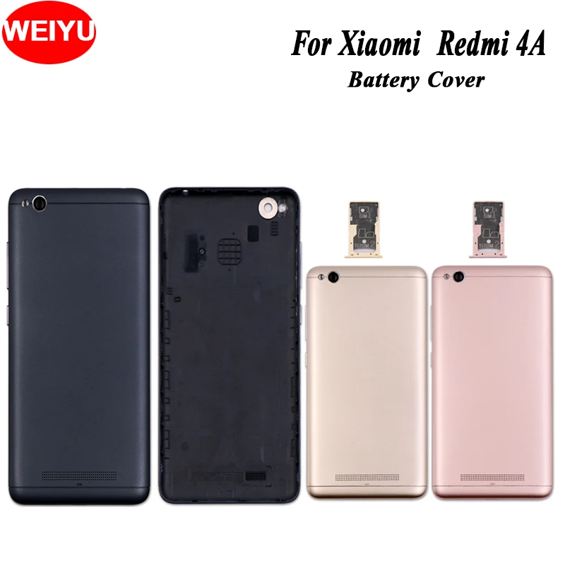 WEIYU для Xiaomi Redmi 4A чехол аккумулятора корпус Новая защитная задняя крышка с лотком
