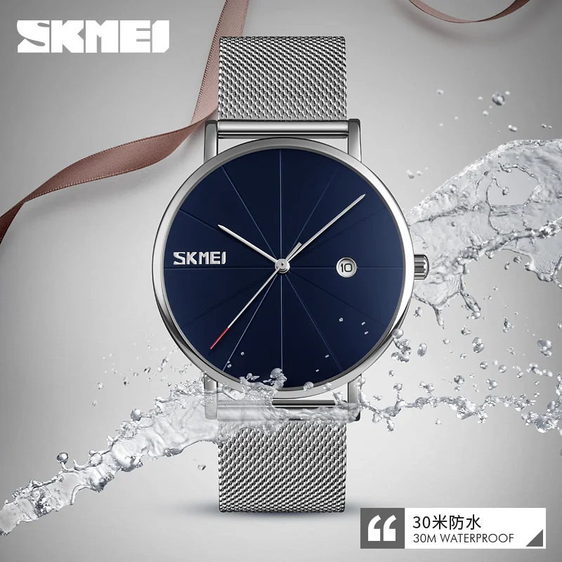 Men's Quartz Watch Luxury Mesh Belt Strap Wristwatch Men Waterproof Chronograph Women's Watches Top Brand SKMEI Relogio Feminino
Men's Quartz Watch Luxury Mesh Belt Strap Wristwatch Men Waterproof Chronograph Women's Watches Top Brand SKMEI Relogio Feminino
