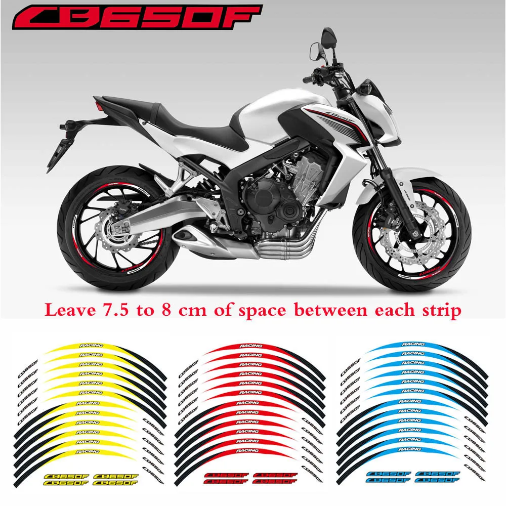 Hot sell Motorcycle front&Rear Edge Outer Rim Sticker Wheel Decals Reflective waterproof 17inch stickers For Honda CB650F
Hot sell Motorcycle front&Rear Edge Outer Rim Sticker Wheel Decals Reflective waterproof 17inch stickers For Honda CB650F