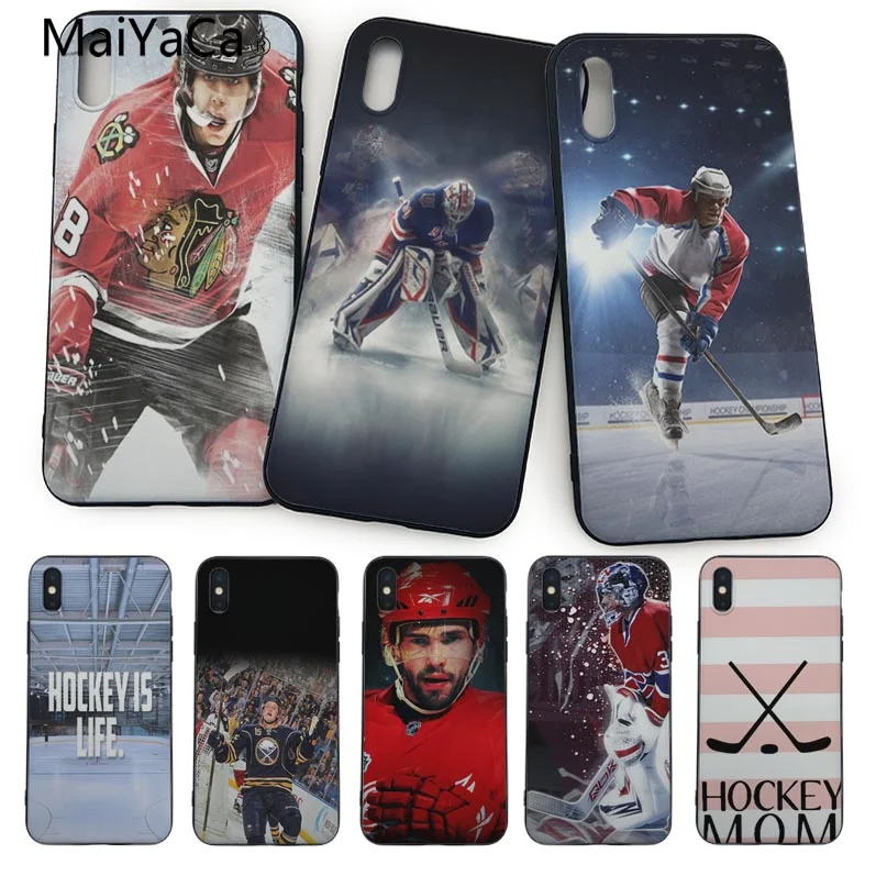 Спортивные хоккейные Чехлы MaiYaCa для мобильных телефонов чехлы iphone 5 5s SE 6s 6plus 7 8plus 8