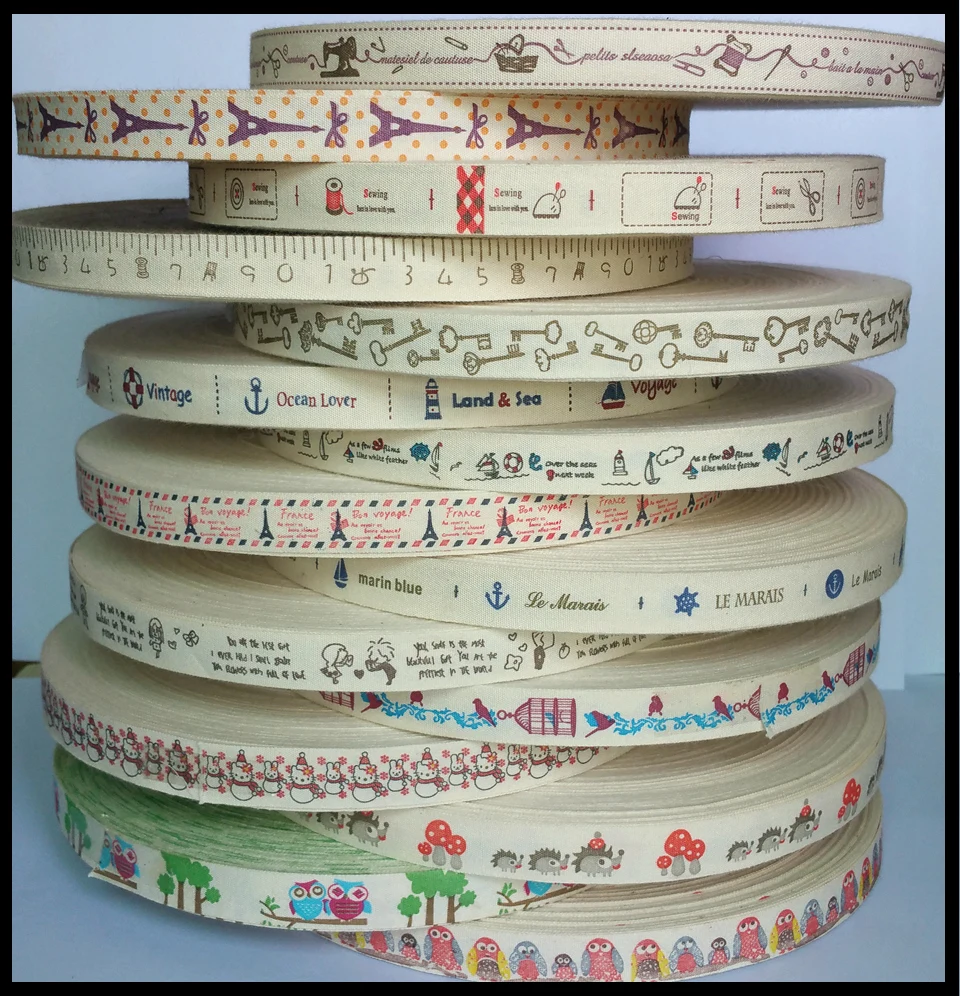 15 designs 15mm 30 yards/lot handmade Cotton Ribbons Sewing thickening 100% cotton ribbon decoration supplies diy crafts
15 designs 15mm 30 yards/lot handmade Cotton Ribbons Sewing thickening 100% cotton ribbon decoration supplies diy crafts