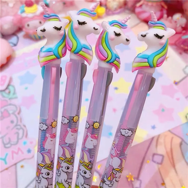 72pcs/lot Korean cartoon multicolor ballpoint pen silica gel head 3-color Unicorn ballpoint pen
72pcs/lot Korean cartoon multicolor ballpoint pen silica gel head 3-color Unicorn ballpoint pen