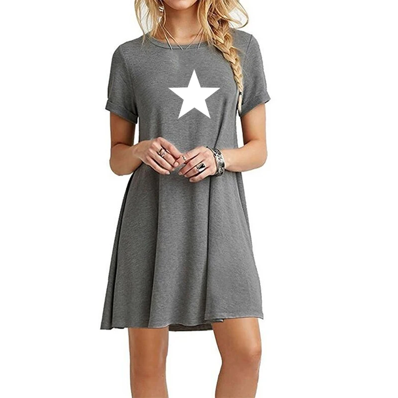 Sexy Party Dress Fashion Short Sleeve Summer Dress Women Casual Beach Dress