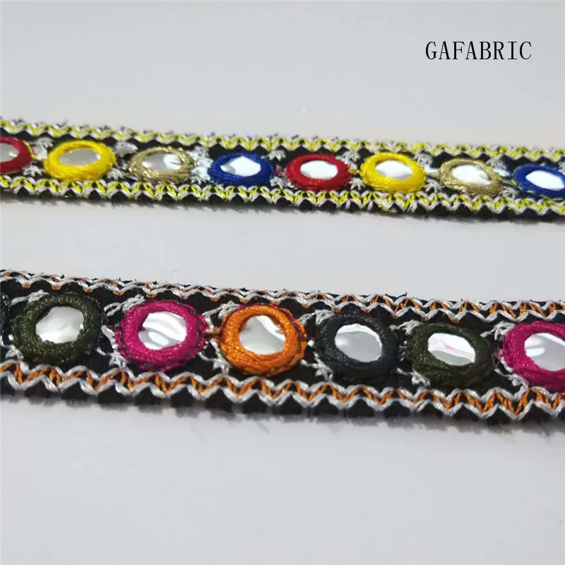 5 yards Indian Mirror Trim Boho lace Multicolour Gypsy Lace Sewing Accessory deco accessory
5 yards Indian Mirror Trim Boho lace Multicolour Gypsy Lace Sewing Accessory deco accessory