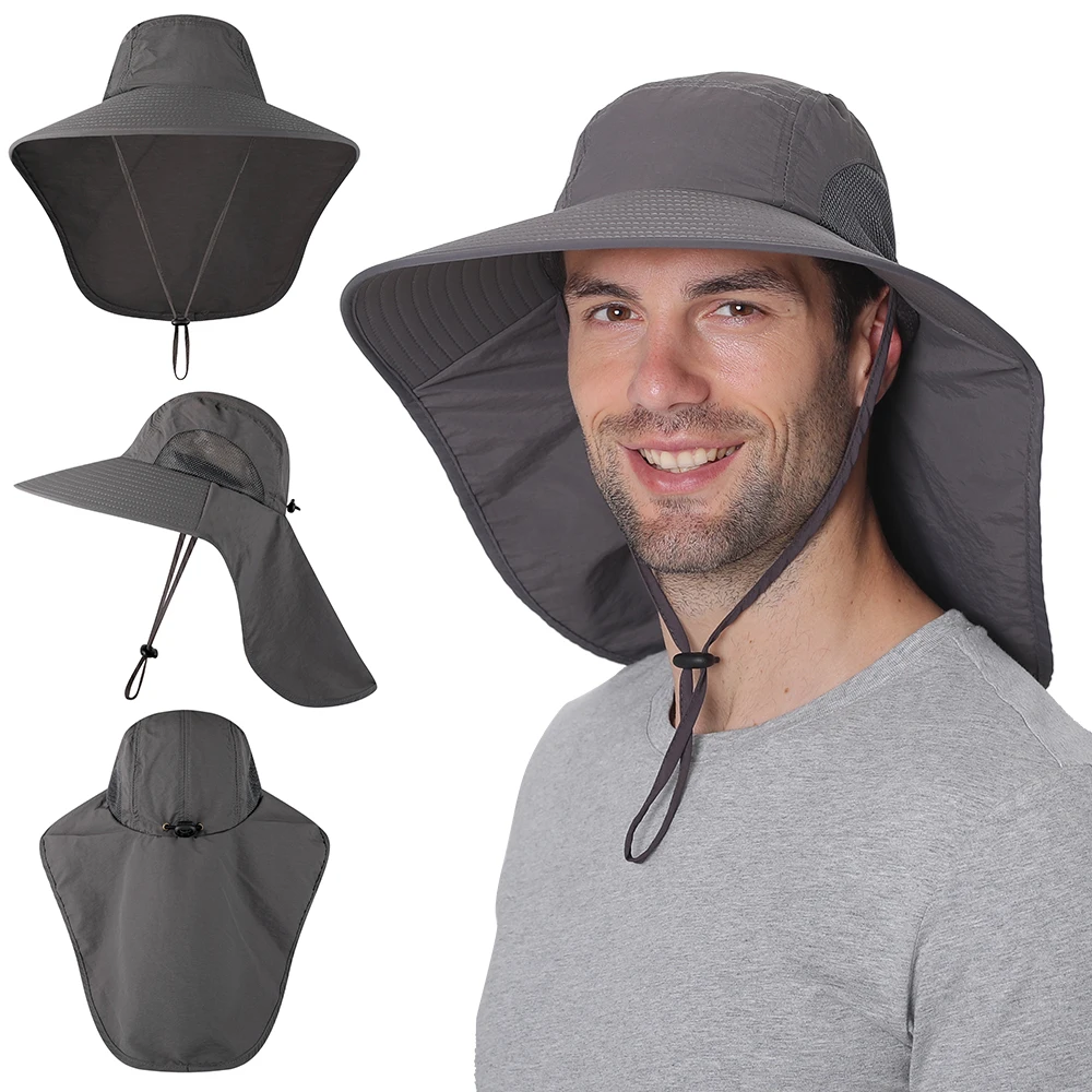 Summer Unisex Sun Hat with Neck Flap Fishing Cap Wide Brim Hiking Cap Hat for Hunting Travel Camping Kayak Boating
Summer Unisex Sun Hat with Neck Flap Fishing Cap Wide Brim Hiking Cap Hat for Hunting Travel Camping Kayak Boating