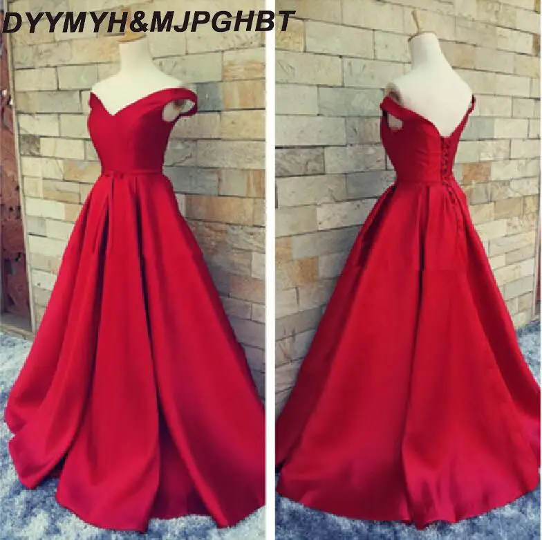 Simple Dark Red Satin Long Prom Dresses V Neck Corset Back Elegant Graduation Gowns
Simple Dark Red Satin Long Prom Dresses V Neck Corset Back Elegant Graduation Gowns