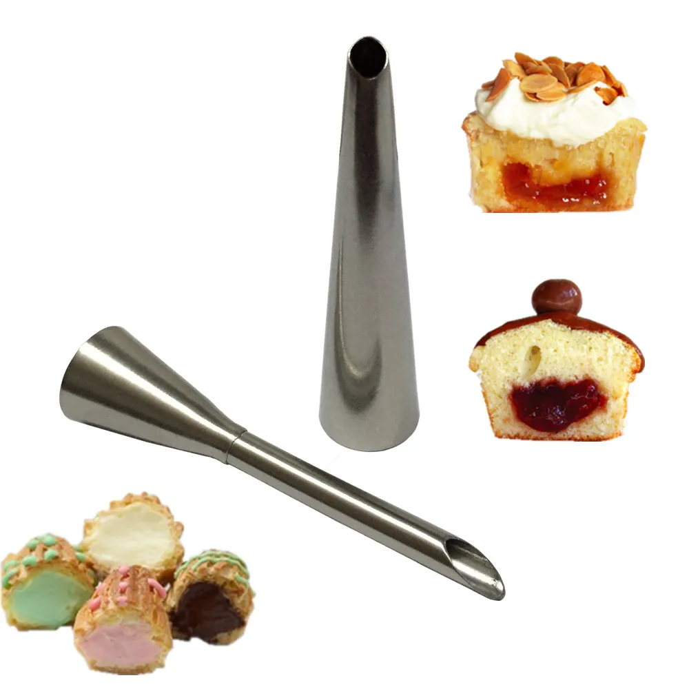 2 PCS Piping Bag Nozzles Set Stainless Steel Cupcake Cake Decorating Tips For Puff Cream Pastry Horn Mold Icing Piping Nozzles
2 PCS Piping Bag Nozzles Set Stainless Steel Cupcake Cake Decorating Tips For Puff Cream Pastry Horn Mold Icing Piping Nozzles