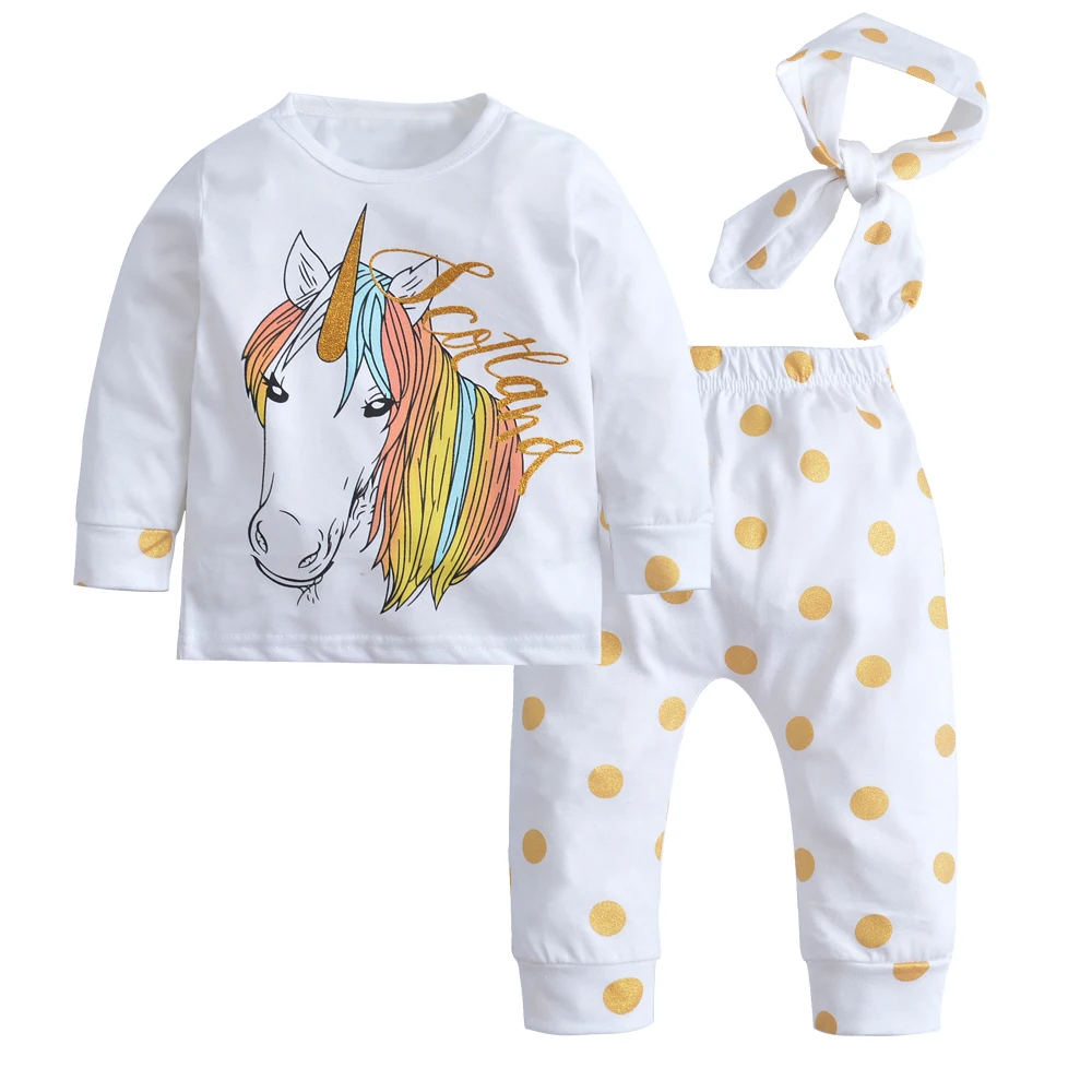 3PCS Baby girl clothing sets Spring Fall Baby Girls Long Sleeve T-shirt +Pants +Headband Newborn Infant Toddler girl outfits
3PCS Baby girl clothing sets Spring Fall Baby Girls Long Sleeve T-shirt +Pants +Headband Newborn Infant Toddler girl outfits