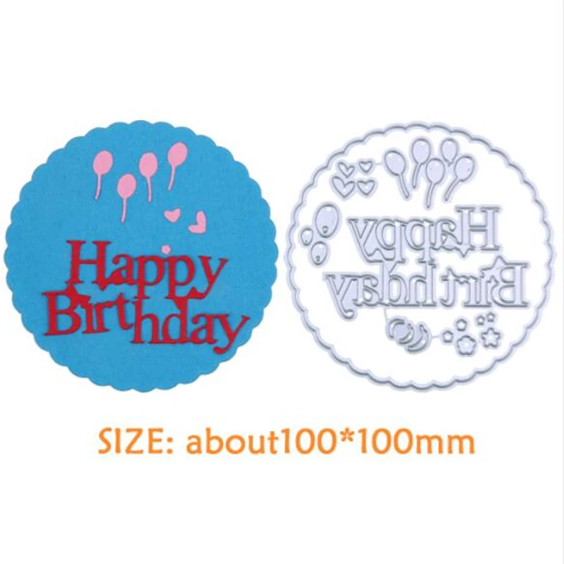 SCD616 Happy Birthday Metal Cutting Dies For Scrapbooking Stencils DIY Album Cards Decoration Embossing Folder Die Cuts Tool New
SCD616 Happy Birthday Metal Cutting Dies For Scrapbooking Stencils DIY Album Cards Decoration Embossing Folder Die Cuts Tool New
