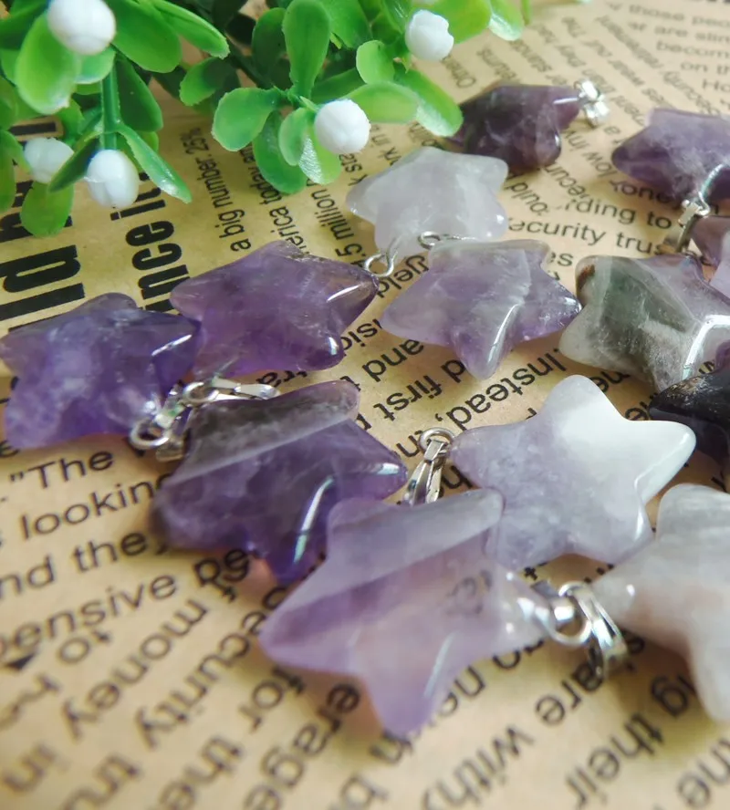 Free Shipping New amethyst Gift Crystal Star Starfish Unisex Necklace Pendants Cheap High quality 20pcs/lot
Free Shipping New amethyst Gift Crystal Star Starfish Unisex Necklace Pendants Cheap High quality 20pcs/lot
