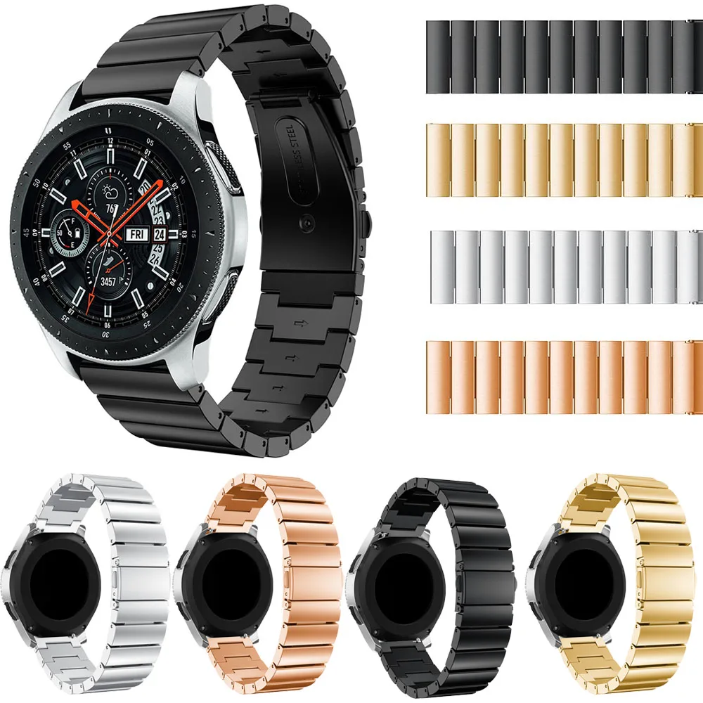 Ремешок из нержавеющей стали для Samsung Galaxy Watch 46 мм металлический браслет Gear S3 Classic