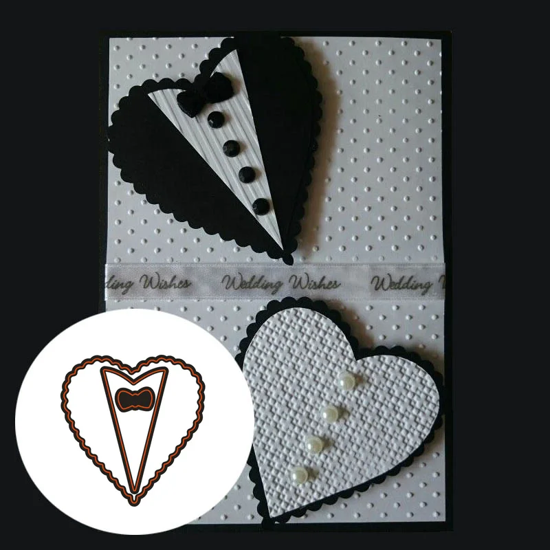 Heart bow tie Carbon steel Cutting Dies Stencil Craft for DIY Creative Scrapbook Cut Stamps Dies Embossing Paper Birthday Card
Heart bow tie Carbon steel Cutting Dies Stencil Craft for DIY Creative Scrapbook Cut Stamps Dies Embossing Paper Birthday Card