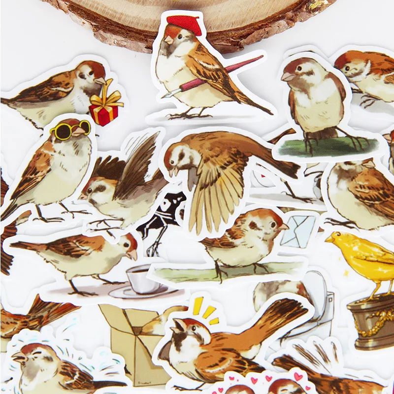 40PCS DIY stickers vintage cute cartoon bird series scrapbooking album journal project making happy planner decorative stickers
40PCS DIY stickers vintage cute cartoon bird series scrapbooking album journal project making happy planner decorative stickers