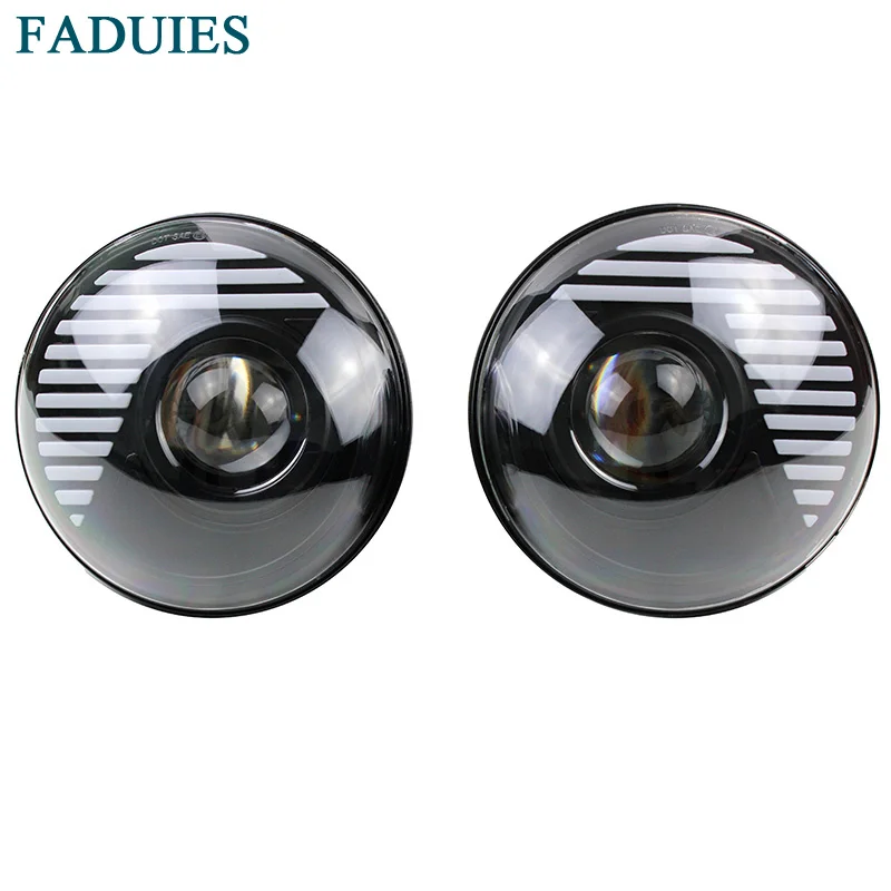 FADUIES 7" LED H4 Halo Headlights With H4 high Low Beam For Land Rover 7Inch LED Headlamps with Amber Turn Signal For Jeep JK
FADUIES 7" LED H4 Halo Headlights With H4 high Low Beam For Land Rover 7Inch LED Headlamps with Amber Turn Signal For Jeep JK