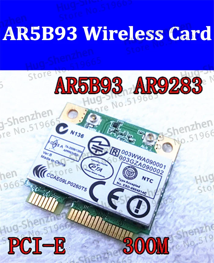 Free Shipping Atheros AR5B93 AR9283 half Mini PCI-E Wireless card 150Mbps 802.11b/g/n
Free Shipping Atheros AR5B93 AR9283 half Mini PCI-E Wireless card 150Mbps 802.11b/g/n