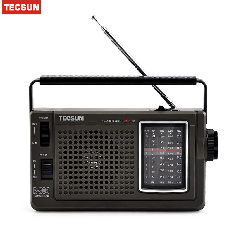 Портативный высокочувствительный fm радиоприемник TECSUN радио MW/SW со встроенным