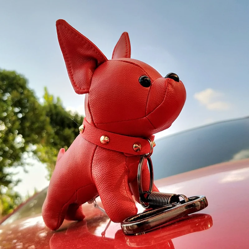 Bulldog Keychain Pu Leather Animal Dog Keyring Holder Bag Charm Trinket Chaveiros Bulldog Bag Accessories Punk Style Pendan
Bulldog Keychain Pu Leather Animal Dog Keyring Holder Bag Charm Trinket Chaveiros Bulldog Bag Accessories Punk Style Pendan