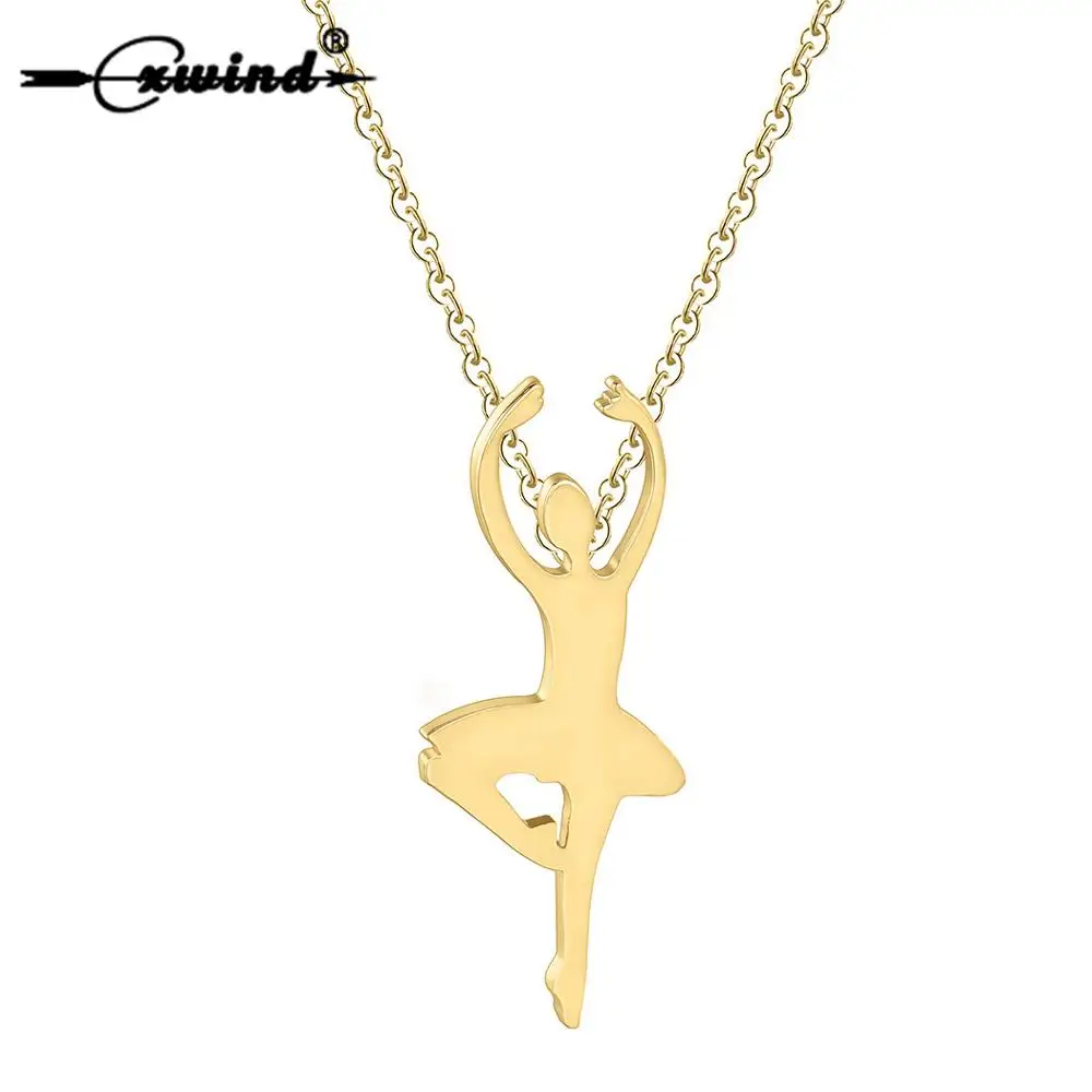Cxwind Cute Dancing Ballerina Dancer Necklaces Ballet Dance Pendant Necklace Recital Gift for Girls Women Fashion Birthday Gift
Cxwind Cute Dancing Ballerina Dancer Necklaces Ballet Dance Pendant Necklace Recital Gift for Girls Women Fashion Birthday Gift