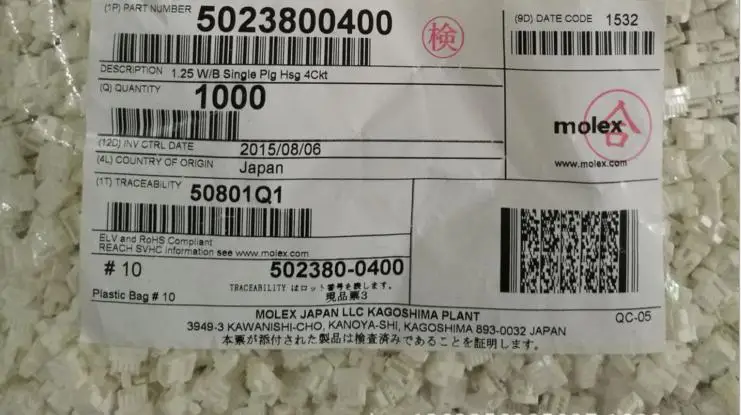 5023800400 MOLEX Соединители Клеммы корпуса 100% новые и оригинальные детали 502380-0400
5023800400 MOLEX Соединители Клеммы корпуса 100% новые и оригинальные детали 502380-0400